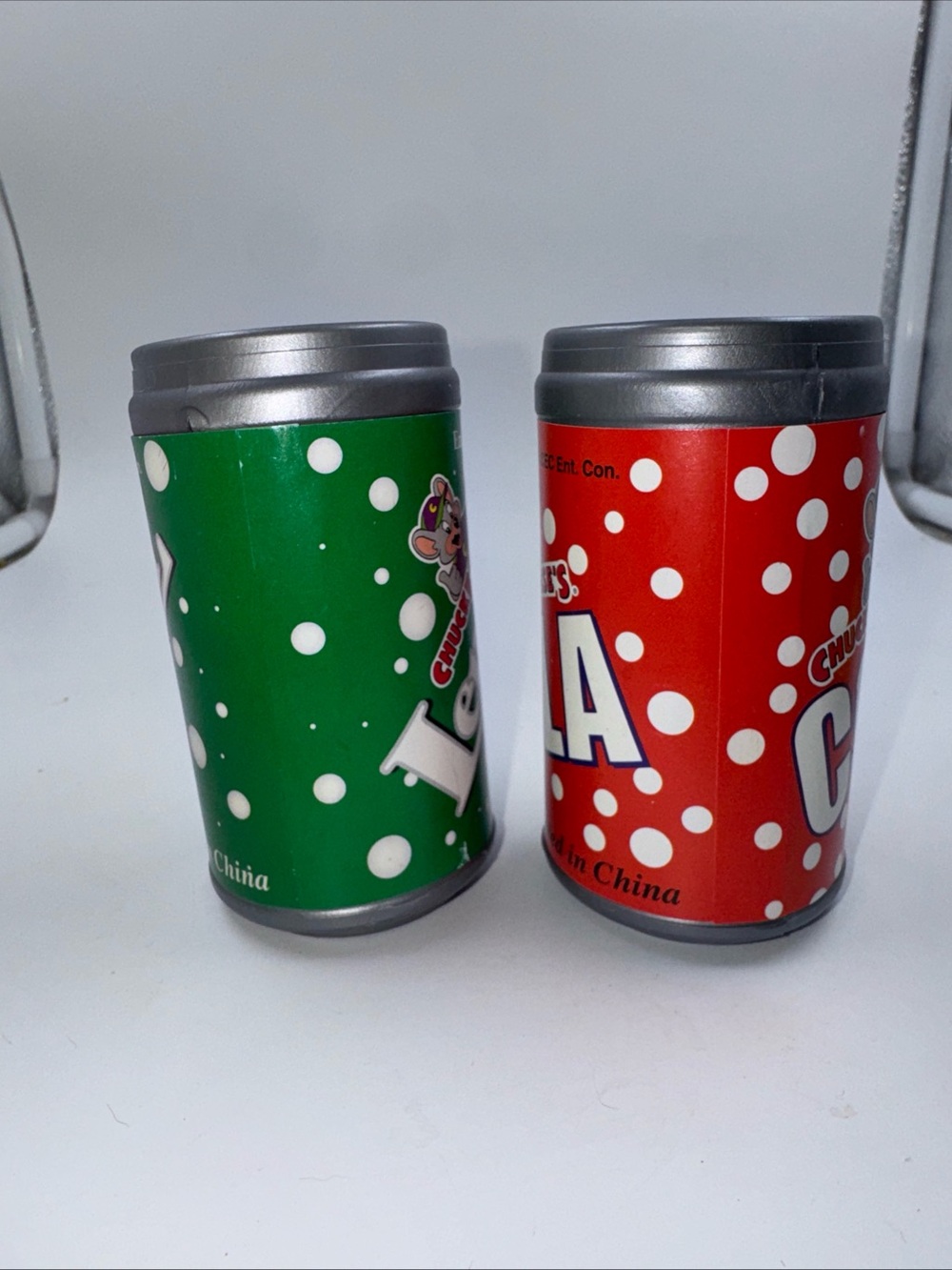Chuck E Cheese 2005 Plastic Lemon & Cola Soda Can Toy About 3.5” Lot Of 2 - Picture 6 of 9